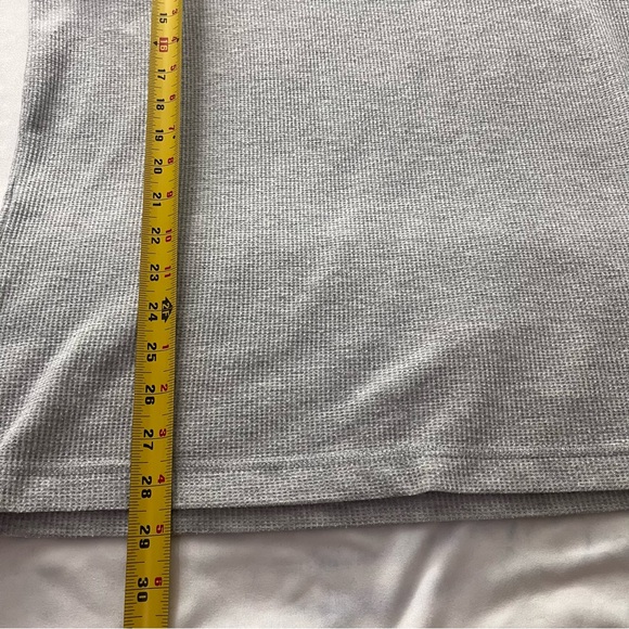 Eddie Bauer Waffle Knit Thermal Long Sleeve Shirt Grey Men's XL - Picture 6 of 6